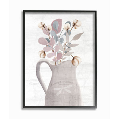 « fleur pots neutral painting », impression sur toile