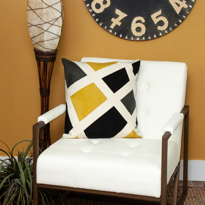 Parkland Collection Helix White Throw Pillow