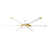 Matte White/Burnished Brass with White Blades