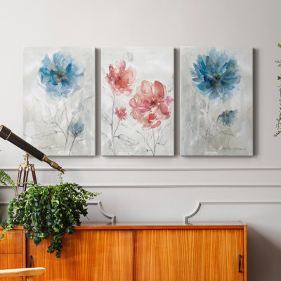 Blue Dahlia - reproduction sur toile tendue
