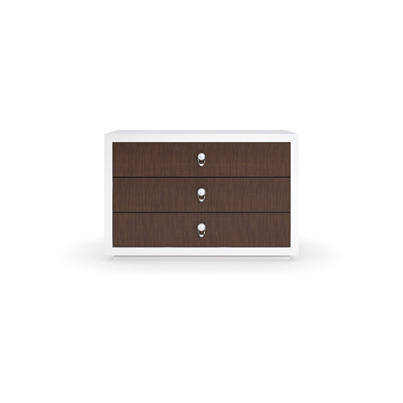 3 - Drawer Solid Wood Nightstand