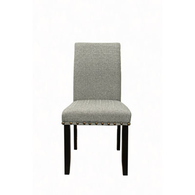 Ensemble de tissu en tissu de 2 chaises de salle à manger