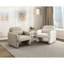 Fauteuil d'appoint contemporain rembourré beige Boucle-1917537574