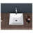 Hewei 16'' White Ceramic Square Vessel Bathroom Sink