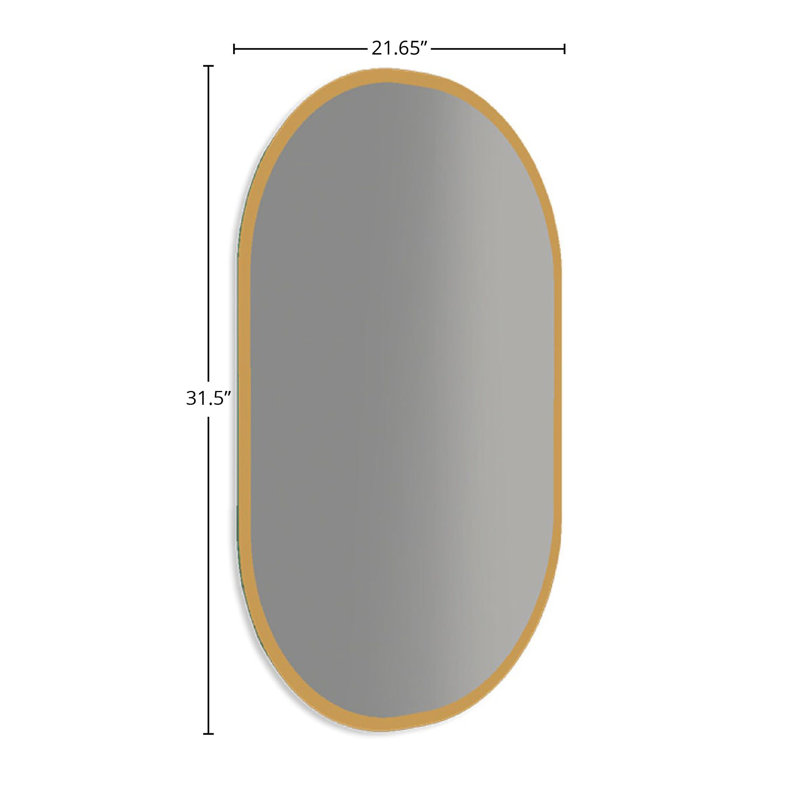 DAX Soul 22" Wide Reversible Mirror, Gold