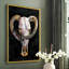 Horned Skull II, reproduction encadrée - bois massif-267850726-267850714
