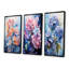 Hydrangées bleues et mauves - ensemble de 3 impressions sur toile d'hortensias-1329648542-1329648531