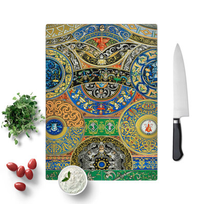 Tempered Glass Renaissance Themed by Albert Racinet Chopping Board