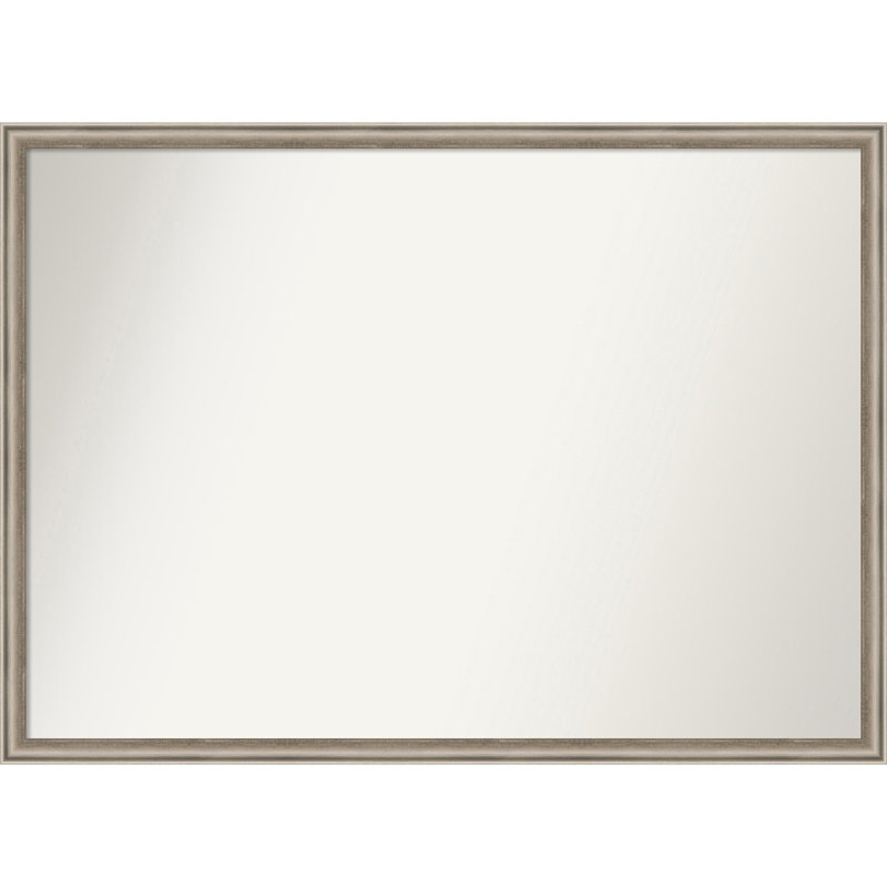 Miroir mural Carleena, Rectangle, 29 po x 40 po, Étain
