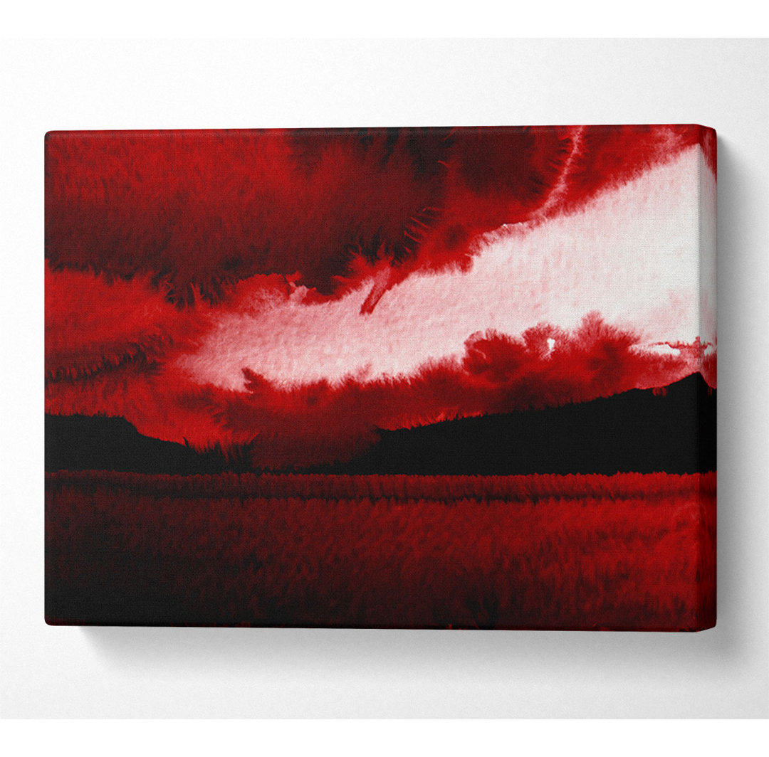 Red Tempest Sky - Kunstdrucke auf Segeltuch