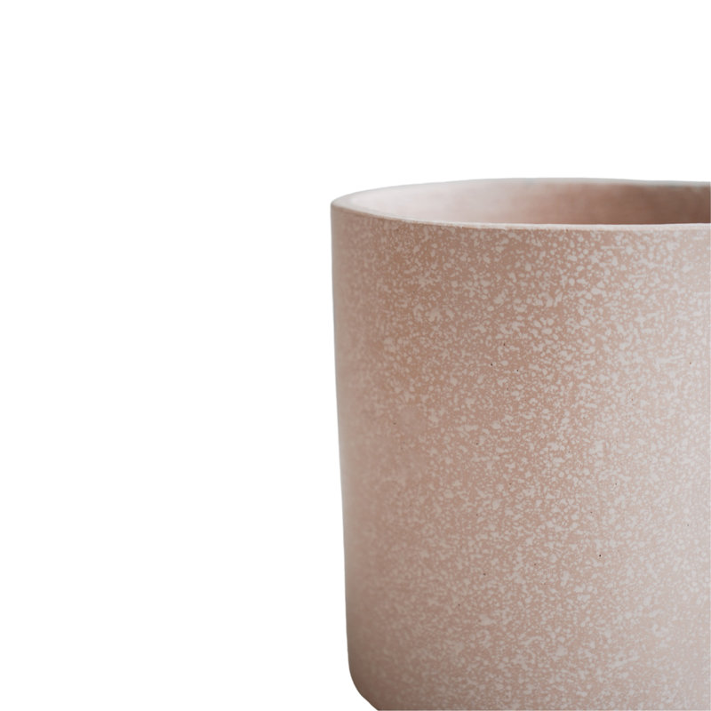 Valetta Three Indoor Cement Plant Pots, Blush