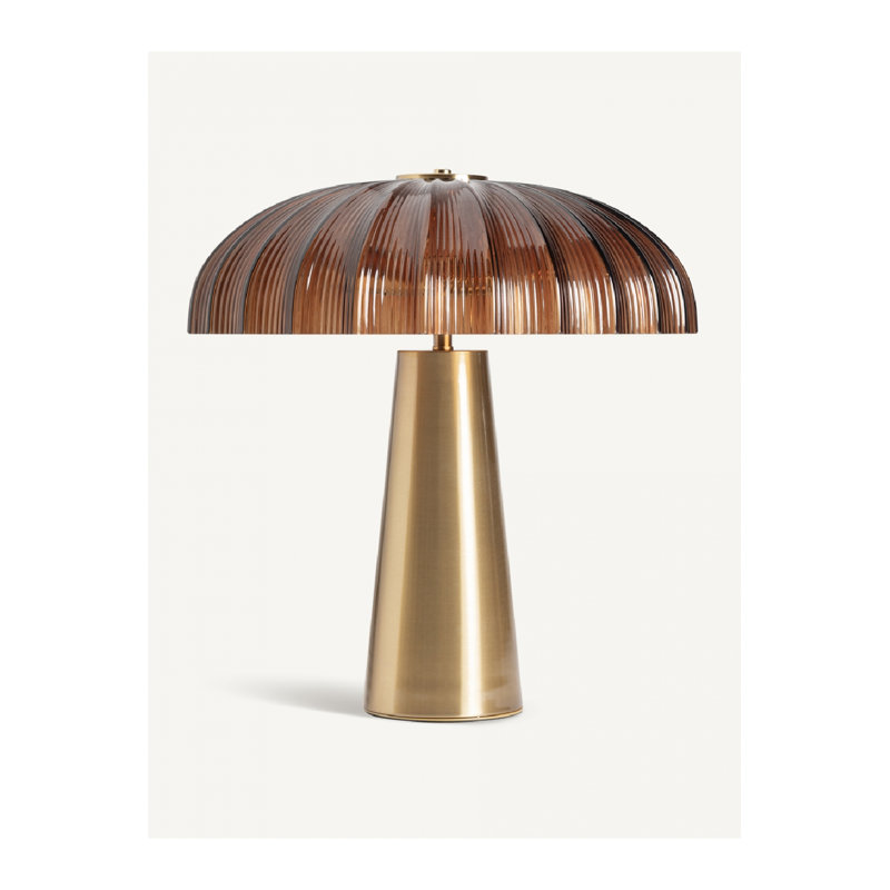 Lampe de table en verre