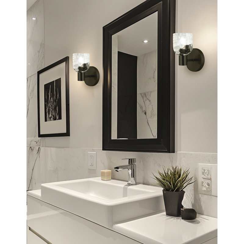 Éclairage pour meuble-lavabo 1 lumière Griffith, Noir mat