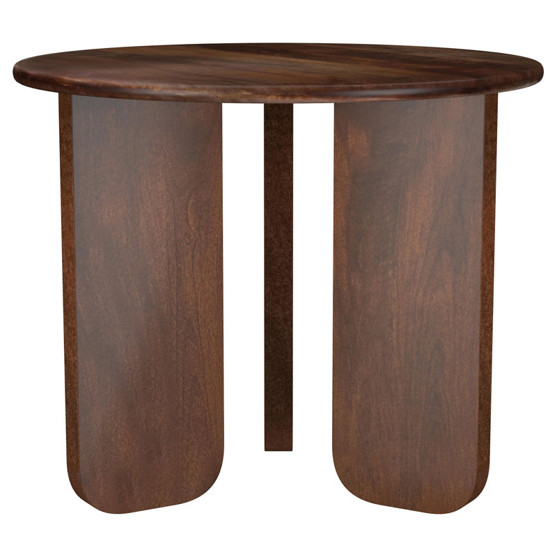 Table de bout ronde Columbo Brown (table incluse seulement), H 19 po x L 24 po x l 24 po, Brun