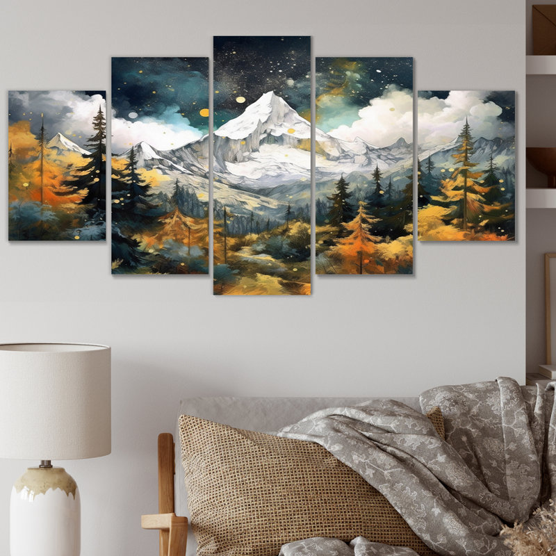 Ensemble de 5 décorations murales