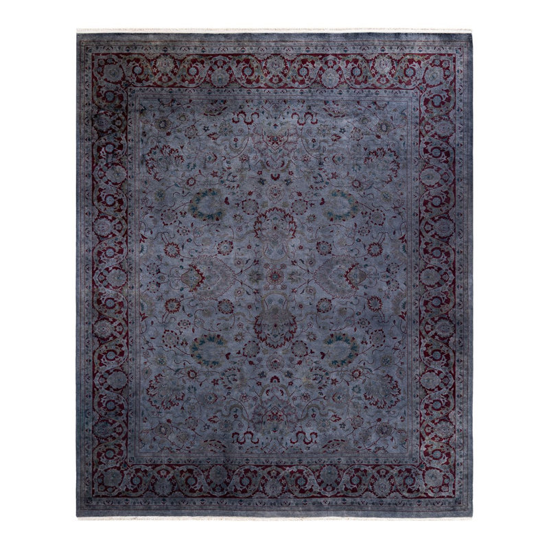 Tapis gris unique de 8 pi 3 po x 10 po Yonca