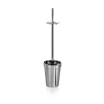 Skoati Complements 18.7in. H Free Standing Toilet Brush and Holder