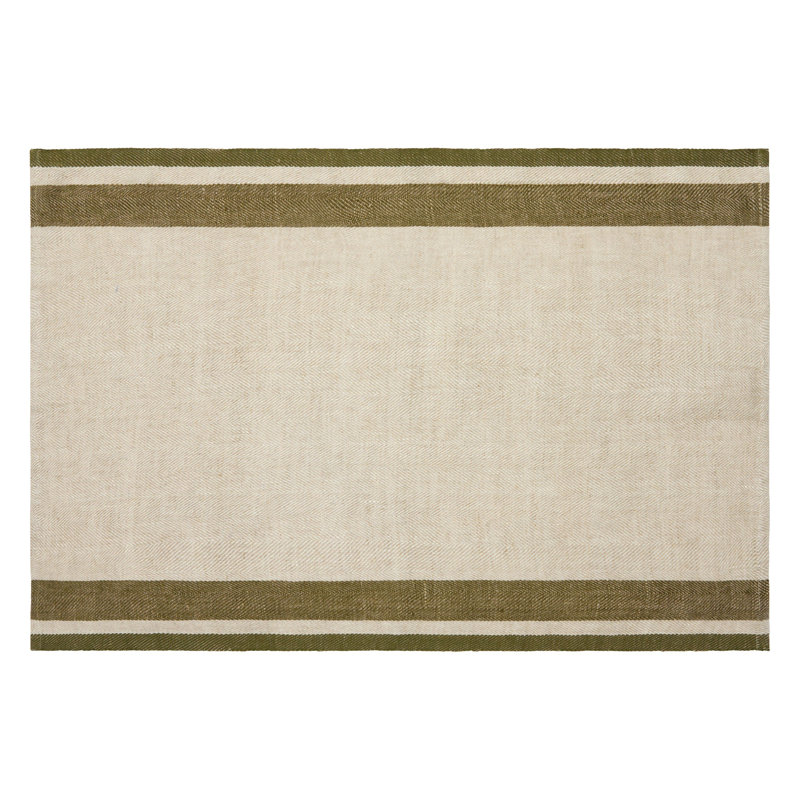 Gordes Tea Towel - Olive/Natural - 20" x 30", Olive/Natural