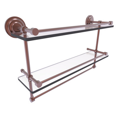 Leamore 2 Piece Tiered Shelf with Towel Bar