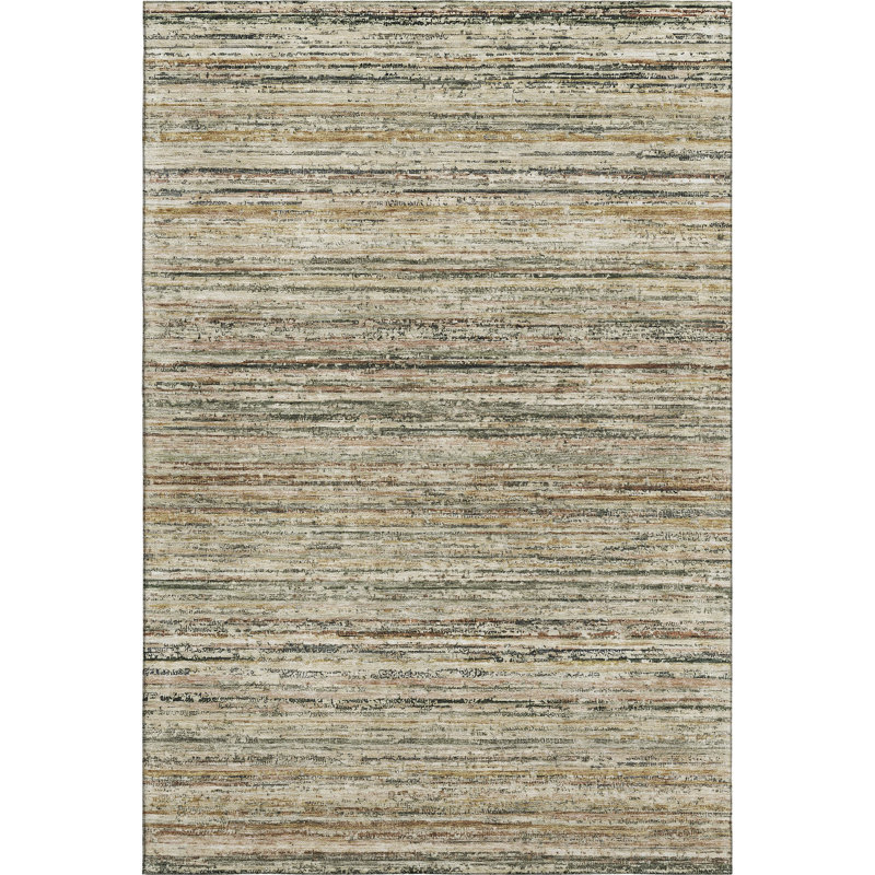 Premium Machine Washable Barry AMF1239 Stripes Rug, Rectangle 9' x 12'