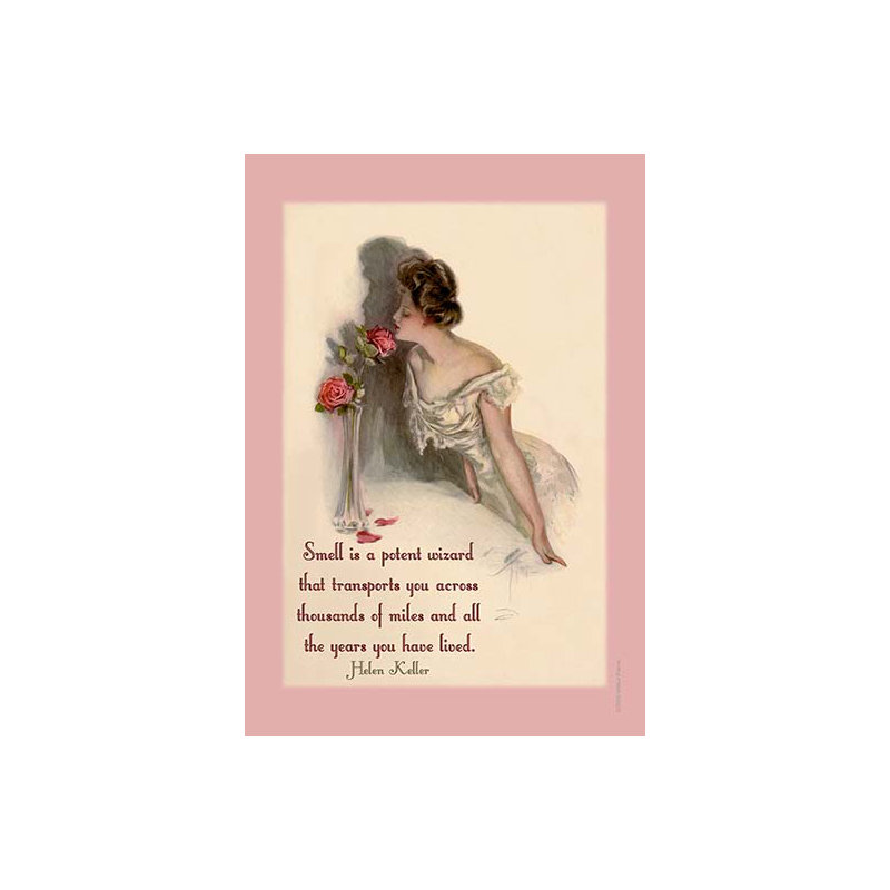 « odeur » par helen keller, impression, H 42 po x l 28 po