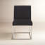 Chaise d'appoint rembourrée en acier inoxydable Athens-1226118018-1213203037