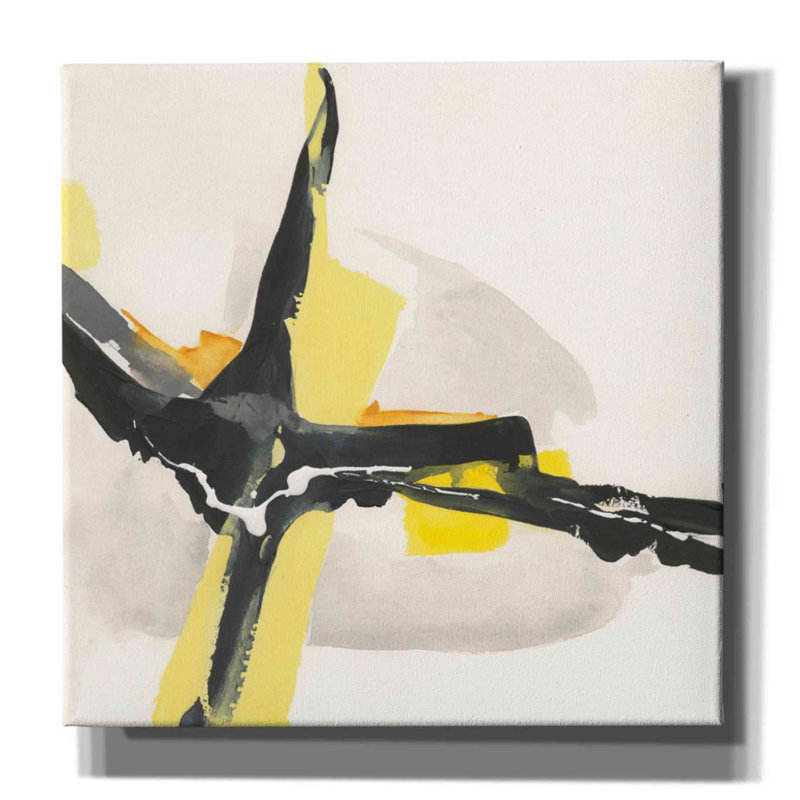 Emmelyn crème jaune I, H 12 po x l 12 po x P 0,75 po