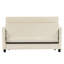 Lit convertible 56,6 po beige avec réversible, ports, support pour téléphone et poche latérale, rangement réglable