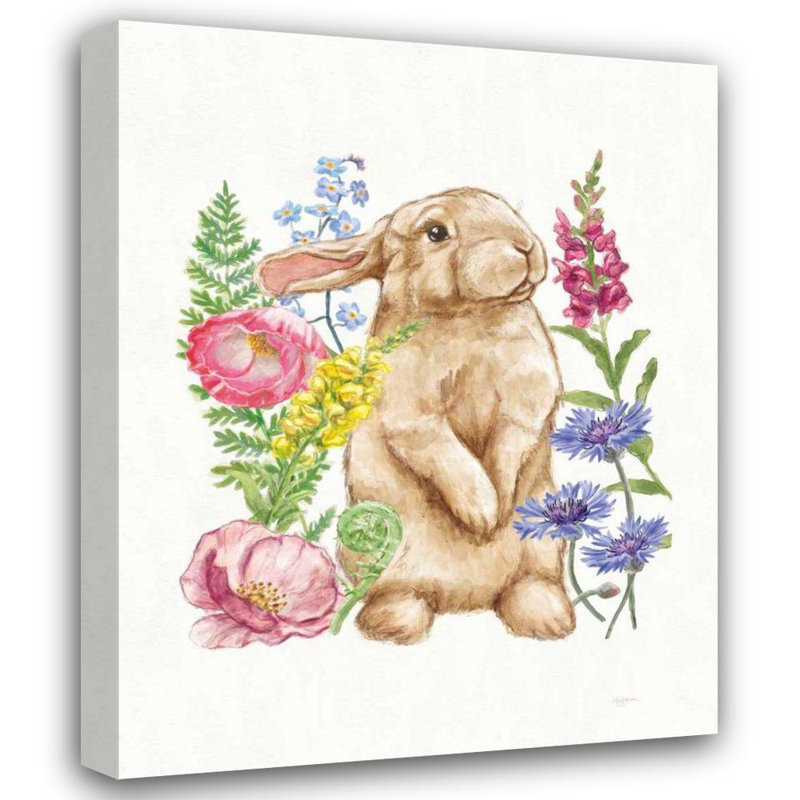Art graphique sur toile tendue par August Grove® Urban, Mary, Sunny Buny III FB, H 18 po x l 15 po