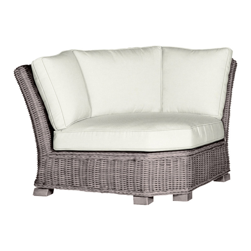 Canapé modulaire rustique tissé - Noyer noir, Welt, Noir noyer, Blanc naturel