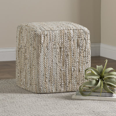 Dace Faux Leather Pouf