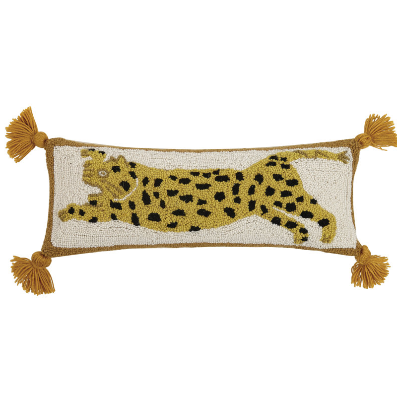 Chi Chi Leopard Wool Hook Pillow