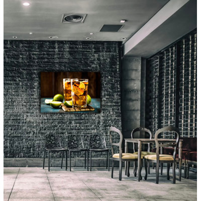 Art mural moderne cocktail