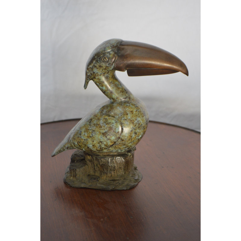 Copper Toucan Bird Fountain