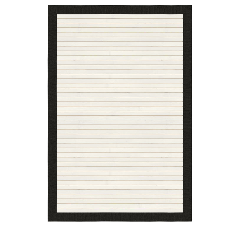Locher Bamboo Area Rug, Rectangle 2' x 3', White