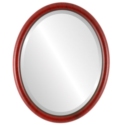 Rowles Wood Frame Oval Wall Mirror