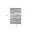 Tapis abstrait gris, brun et beige 4 pi x 6 pi