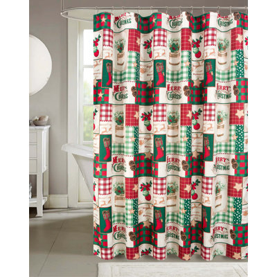 Jamaar Patchwork Shower Curtain