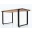 Table basse en bois massif de style rustique, 39 po, couleur noyer pour table de salon, 38,55 po X 21,51 po, salle familiale