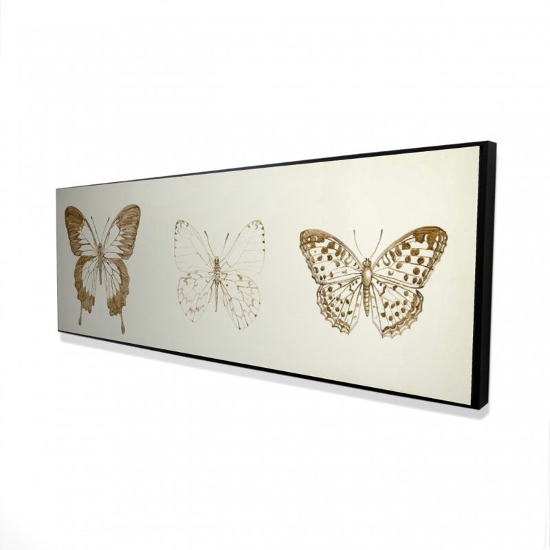 "Croquis de papillons" sur toile