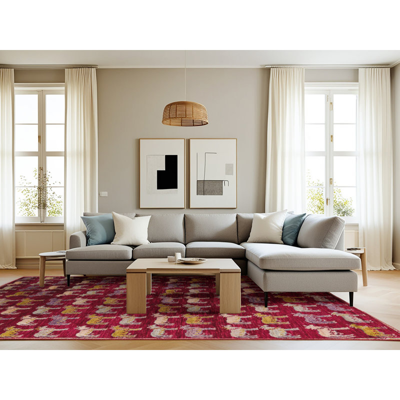Amelia-Anne Abstract Indoor Rug, Rectangle 8' x 12'