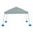 Sunjoy Floating Pool Canopy 3 x 3m Pop Up Gazebo,Blue Fabric Floating Tent with PVC Floats