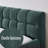 Queen Upholstered Platform Bed With Chenille Fabric & Solid Frame, No Box Spring Needed-1951701927-1951701924