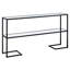 Glass Top Console Table-1232389501