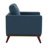 Khadeshia Mid-Century Modern Accent Chair, Lounge Chair, Armchair, Reading Chair with Leather/Mesh Upholstery and Birch Wood Legs-625994032