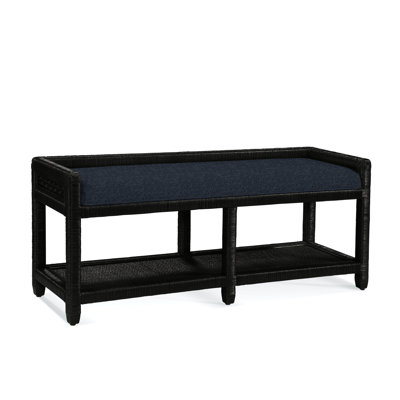Glinda Wicker Shelves Storage Bench by Birch Lane
