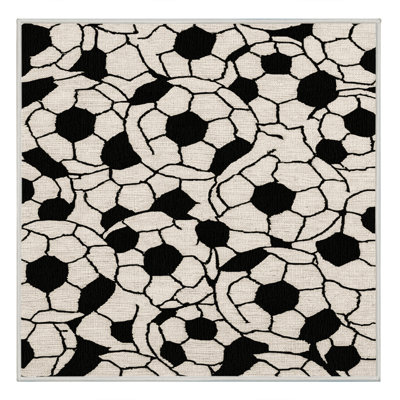  Tapis lavable avec ballon de soccer