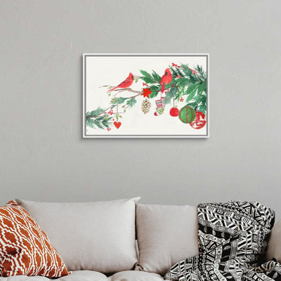 " Christmas Birds I " Painting Print