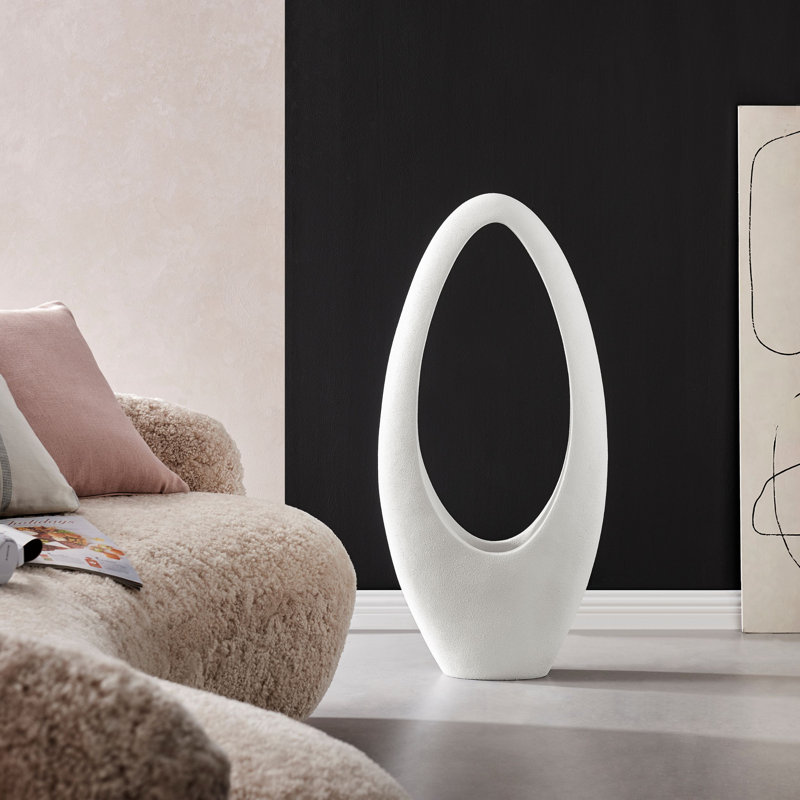 Pot Kafader, H 38 po x l 14 po x P 5 po, Blanc
