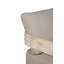 Canapé Paradiso en bois de teck d'aspect naturel - tissu gris